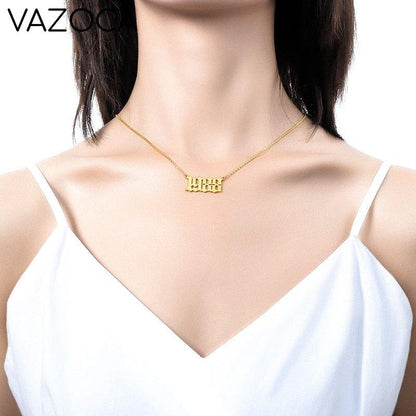 Custom Year of Birth Necklaces