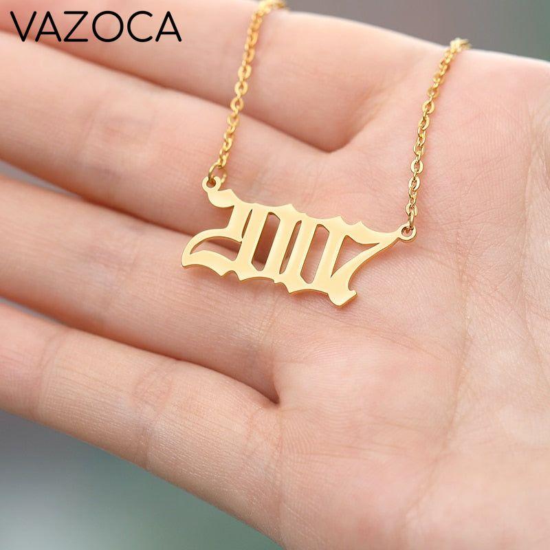 Custom Year of Birth Necklaces