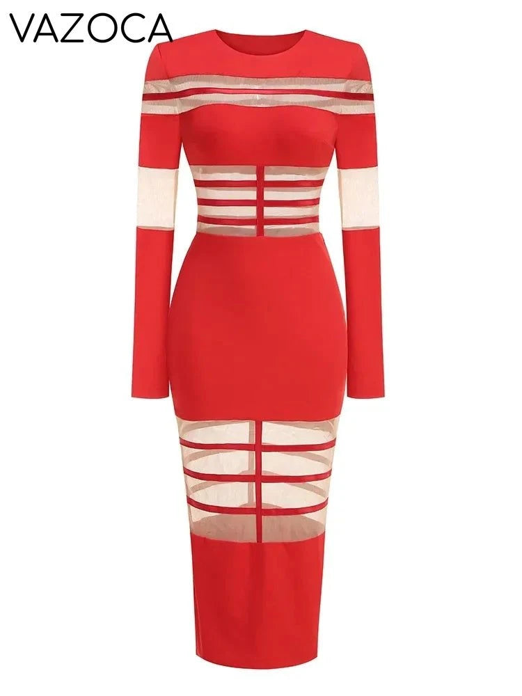 Daisy Mesh Bodycon Dress
