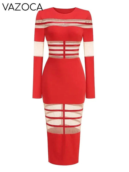 Daisy Mesh Bodycon Dress