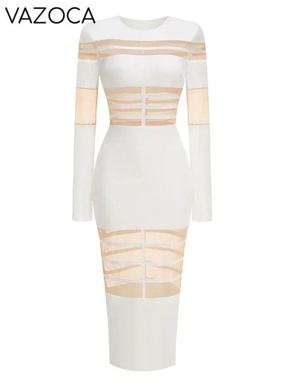 Daisy Mesh Bodycon Dress