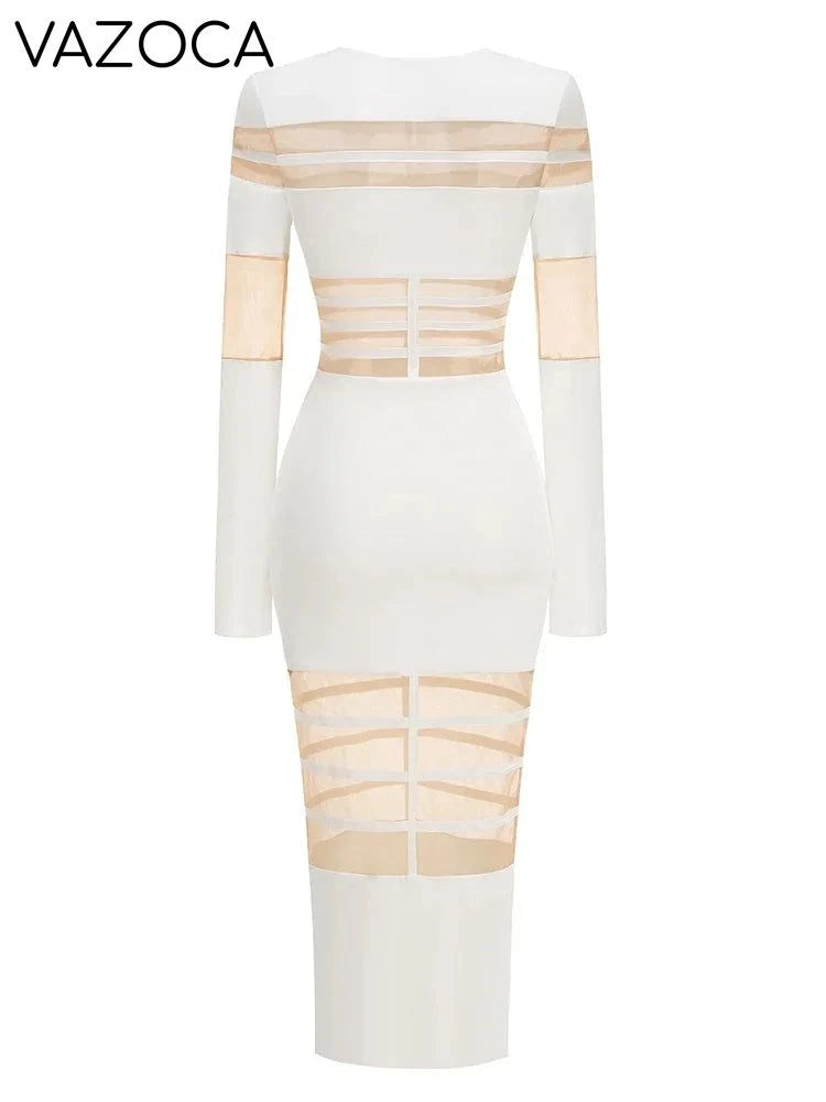 Daisy Mesh Bodycon Dress