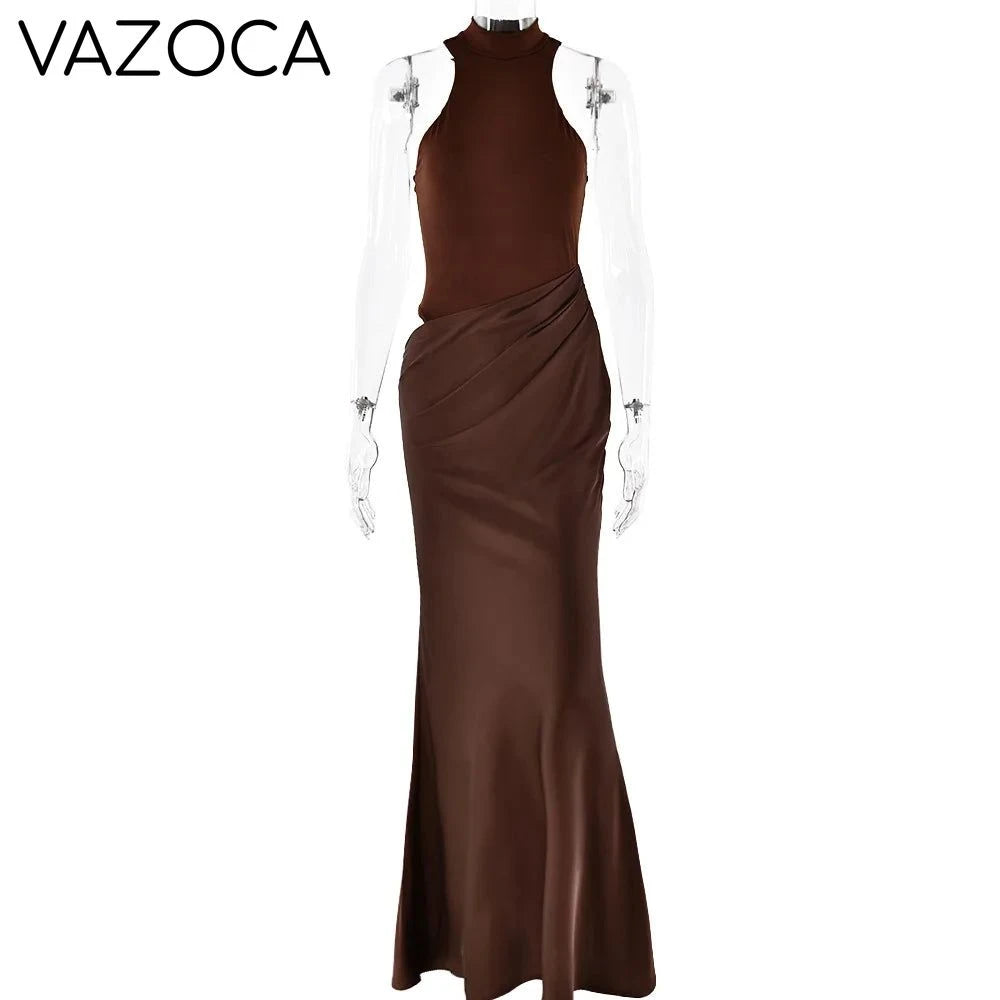 Danielle Satin Maxi Dress