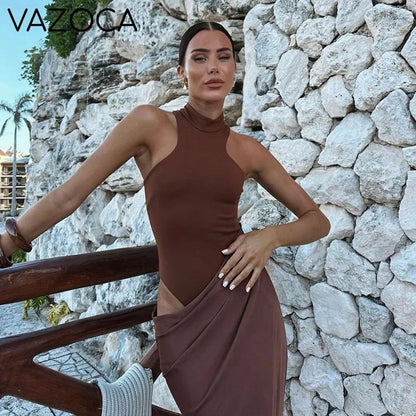 Danielle Satin Maxi Dress