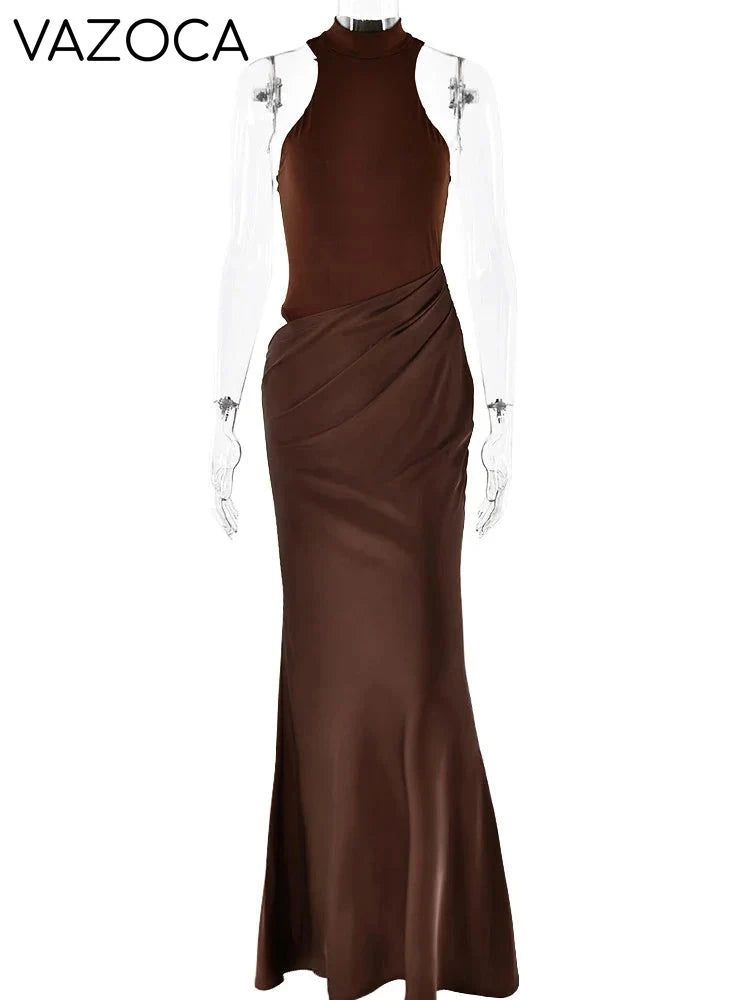 Danielle Satin Maxi Dress