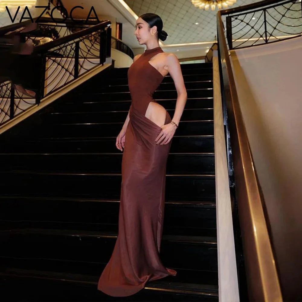 Danielle Satin Maxi Dress
