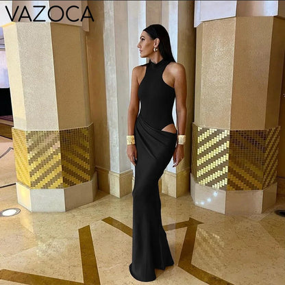 Danielle Satin Maxi Dress
