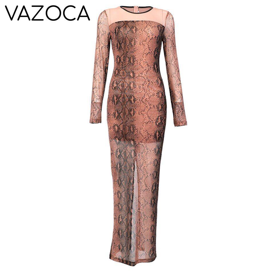 Debbie Sheer Mesh Maxi Dress