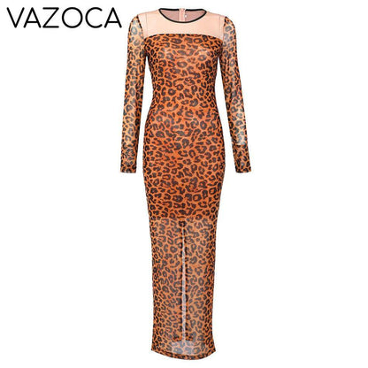 Debbie Sheer Mesh Maxi Dress