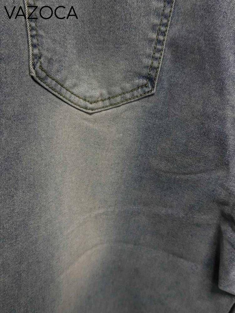 Detachable Buckle High Waist Jeans