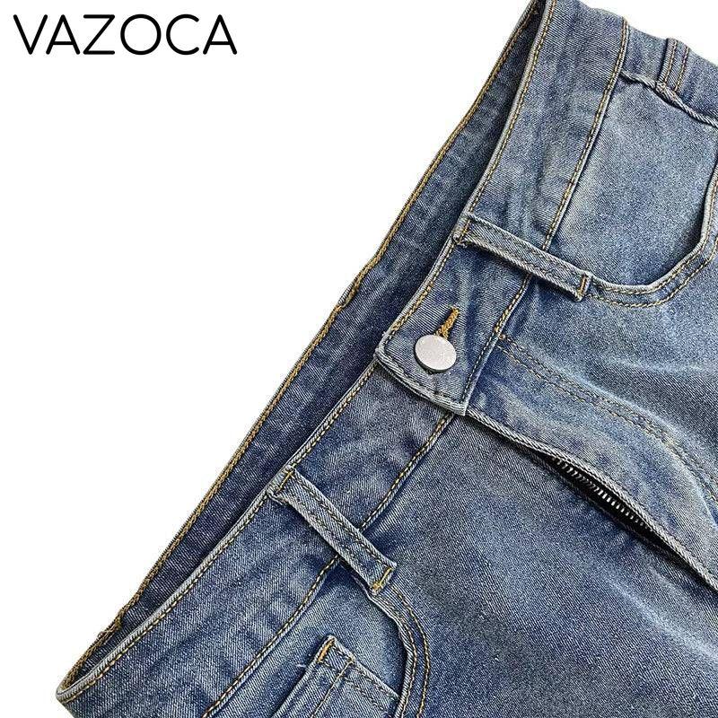 Detachable Buckle High Waist Jeans