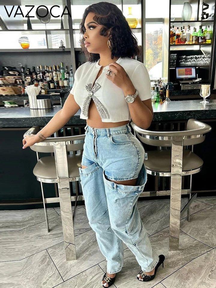 Diamond Bow Crop Top