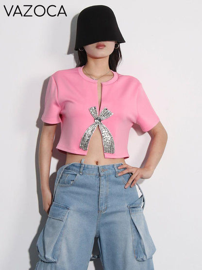 Diamond Bow Crop Top