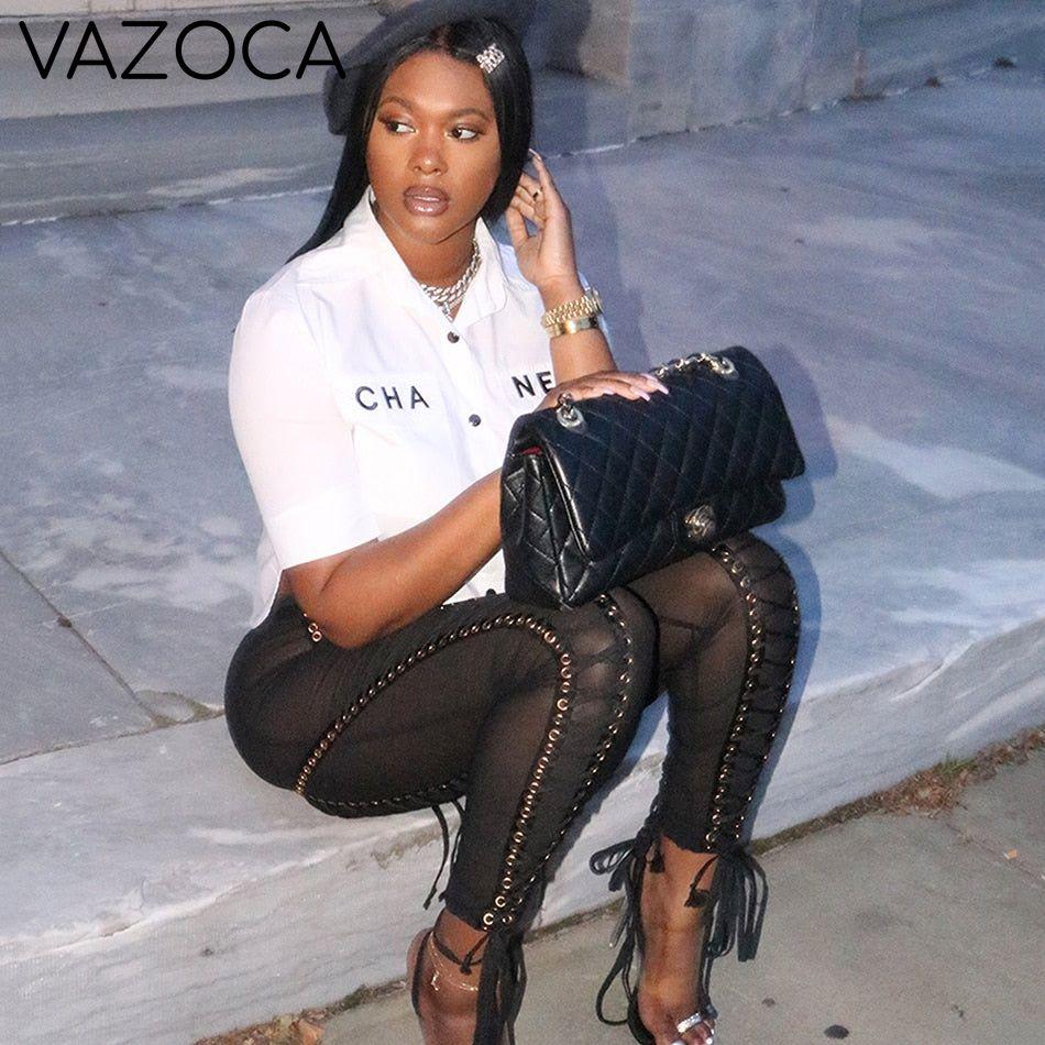 Diva Lace Up Mesh Pants