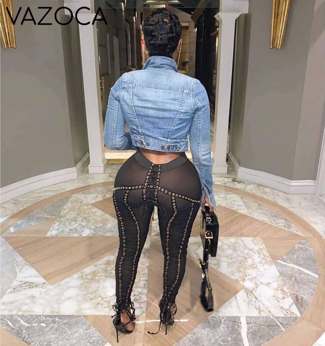 Diva Lace Up Mesh Pants