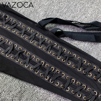 Diva Lace Up Mesh Pants Set