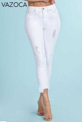 Double Take High-Rise Jeans- White