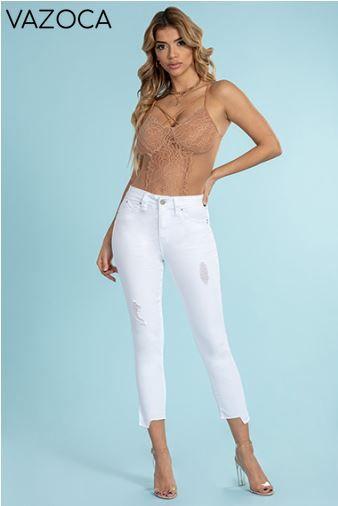 Double Take High-Rise Jeans- White