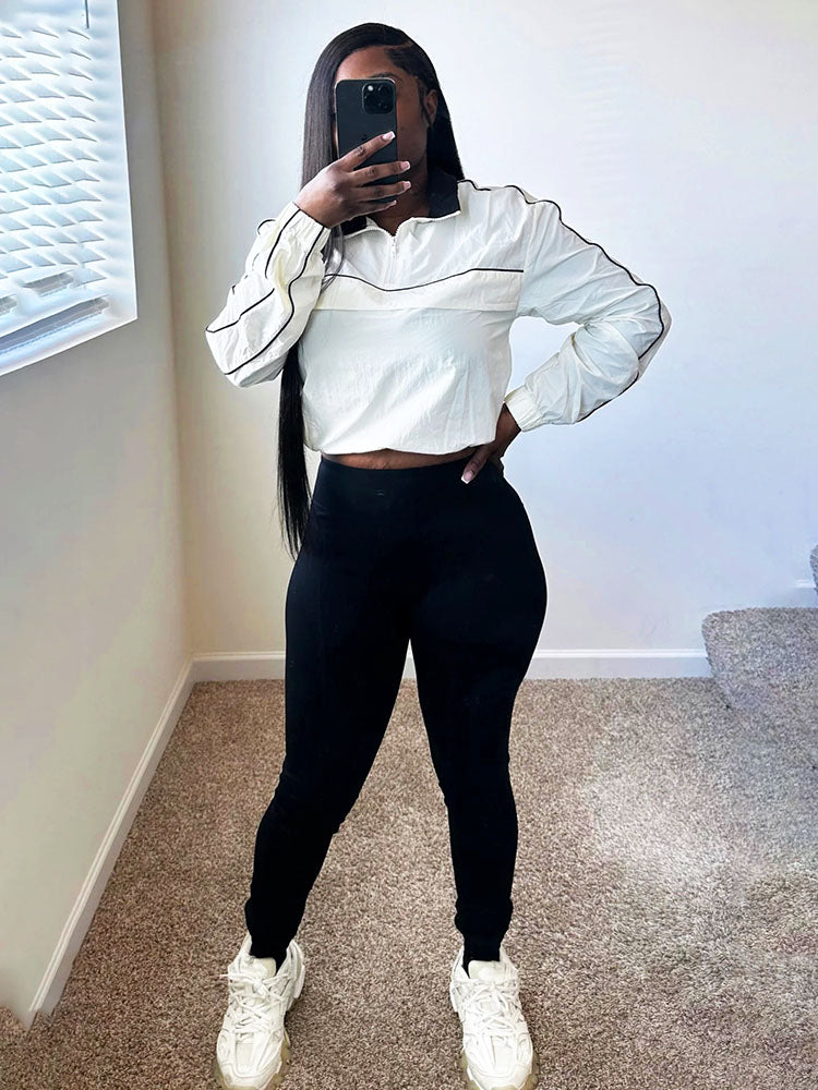 Athletic Jacket & Leggings Track Set