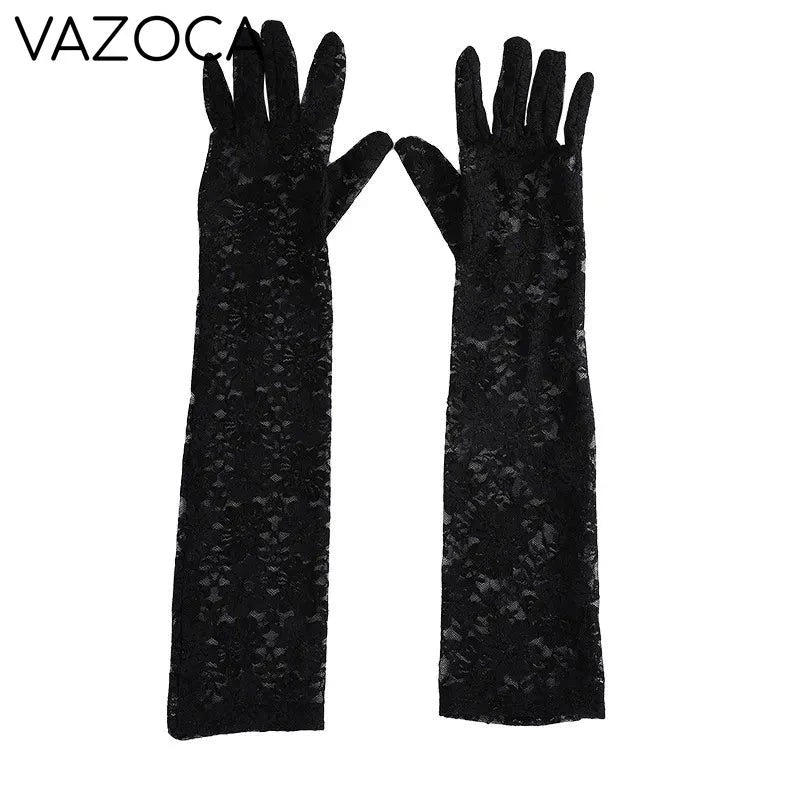 Elegant Lace Mesh Gloves