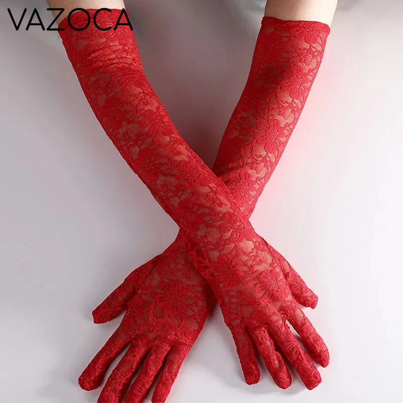 Elegant Lace Mesh Gloves