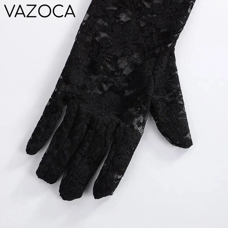 Elegant Lace Mesh Gloves