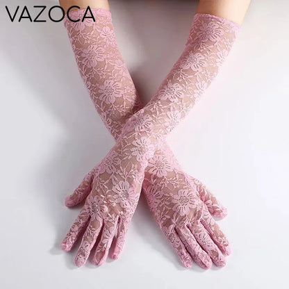 Elegant Lace Mesh Gloves