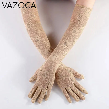 Elegant Lace Mesh Gloves