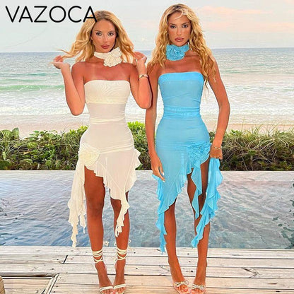 Eliza Mesh Bodycon Mini Dress