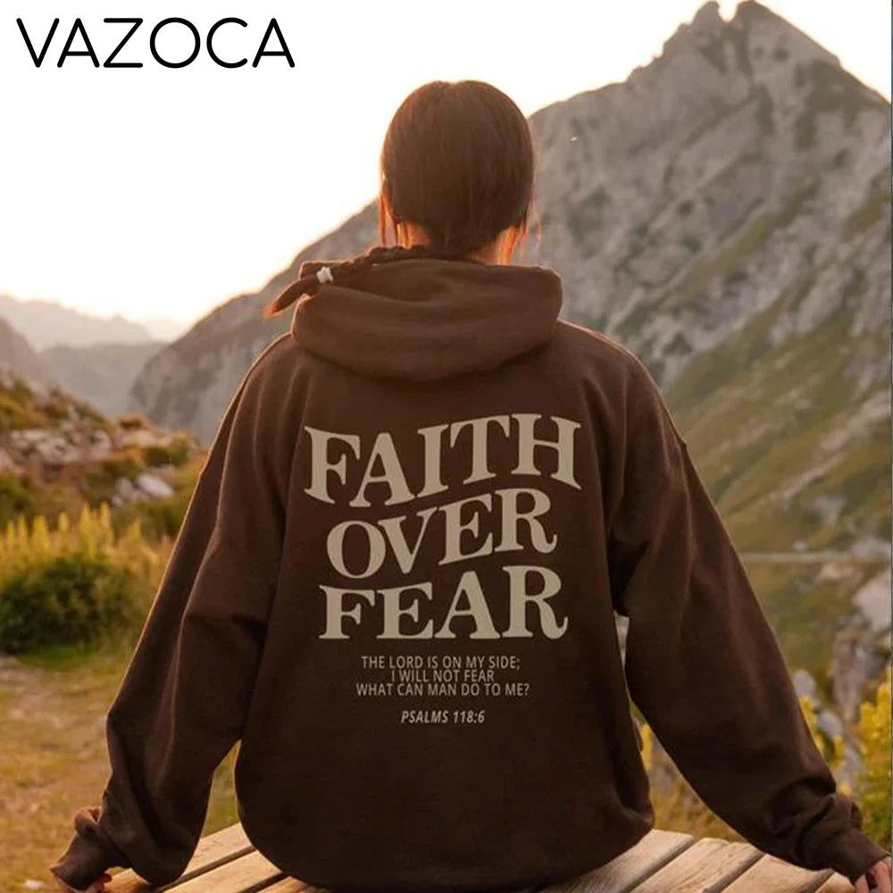 Faith Over Fear Hoodie Shirt (Unisex)