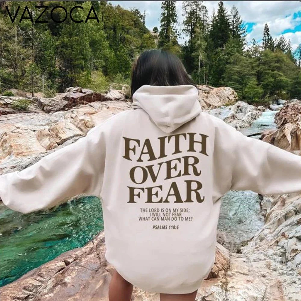 Faith Over Fear Hoodie Shirt (Unisex)