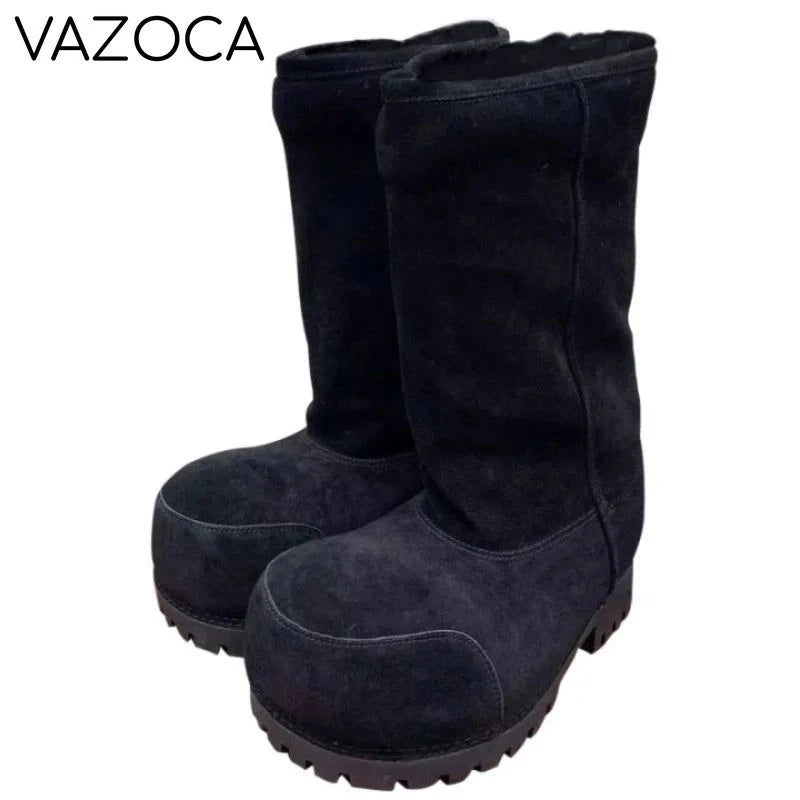 Fashionable Platform Boots black