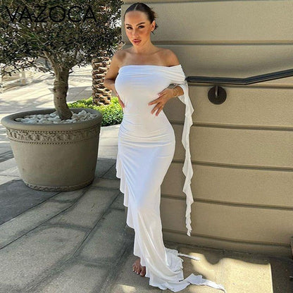 Fatima Ruffle Maxi Dress