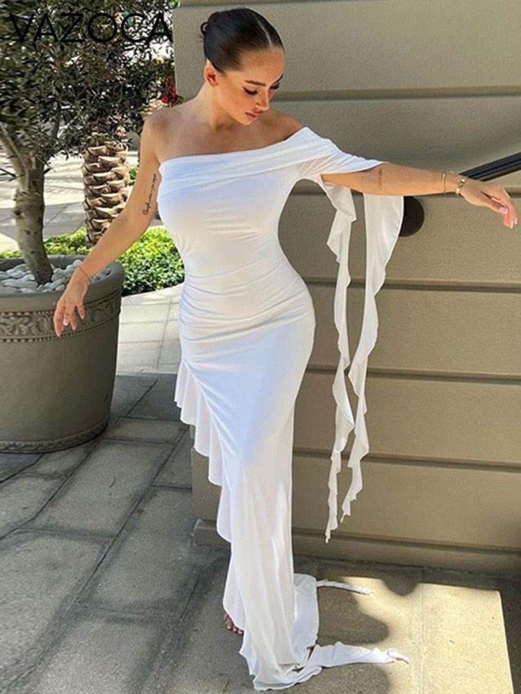 Fatima Ruffle Maxi Dress