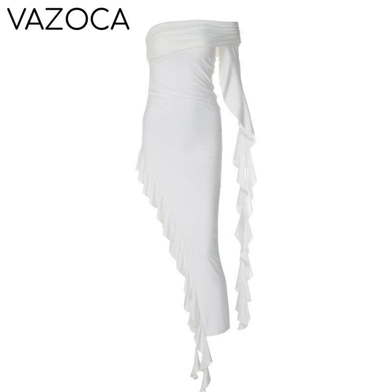 Fatima Ruffle Maxi Dress