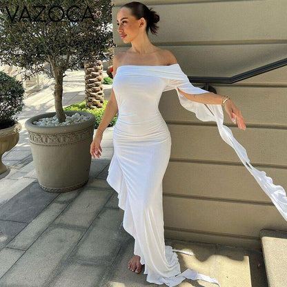 Fatima Ruffle Maxi Dress