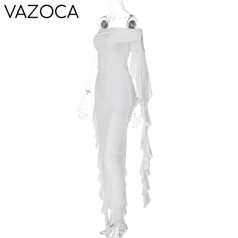 Fatima Ruffle Maxi Dress