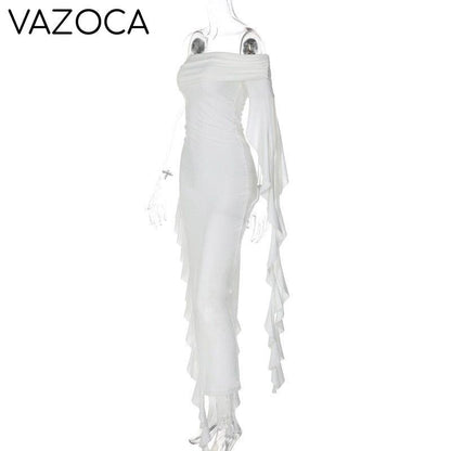 Fatima Ruffle Maxi Dress