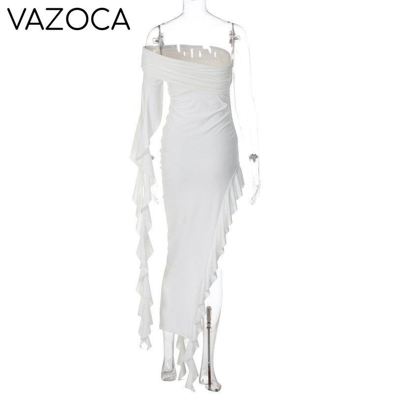 Fatima Ruffle Maxi Dress