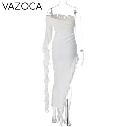 Fatima Ruffle Maxi Dress