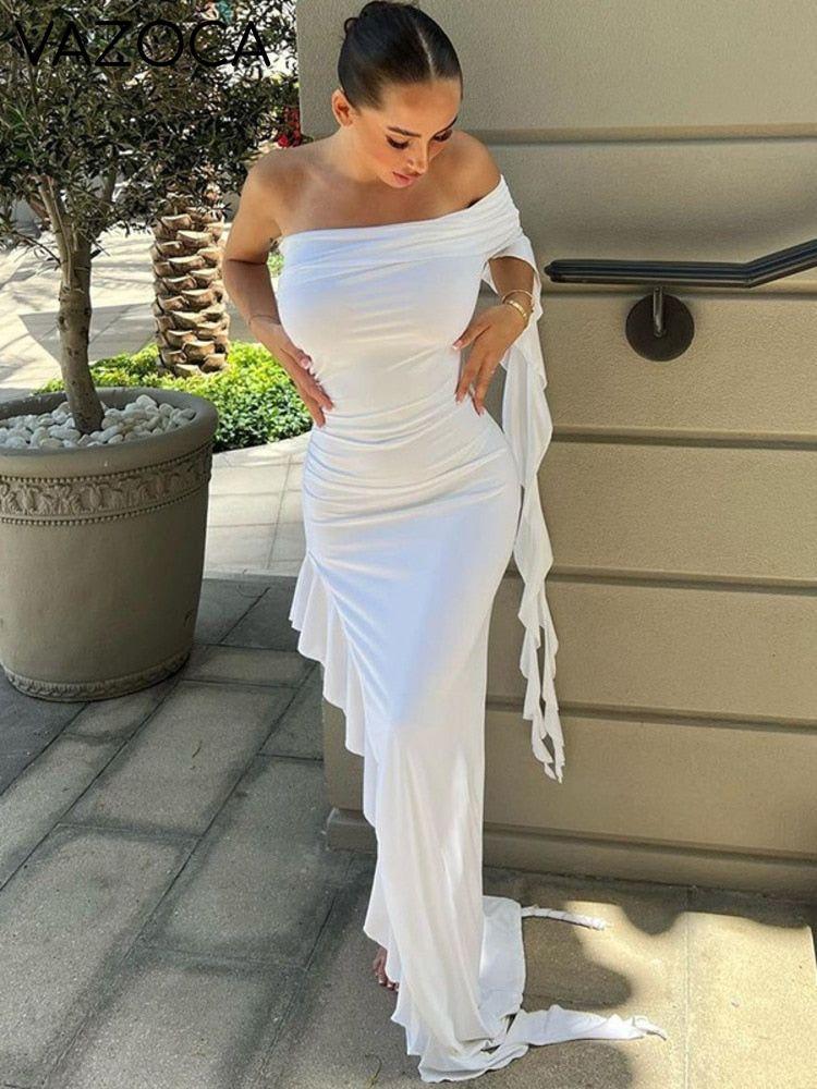 Fatima Ruffle Maxi Dress