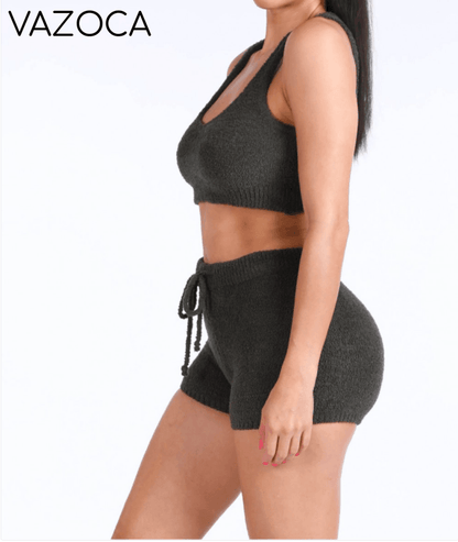 Feel the Vibe Knitted Set- Olive