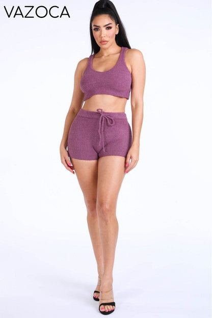 Feel the Vibe Knitted Set- Olive