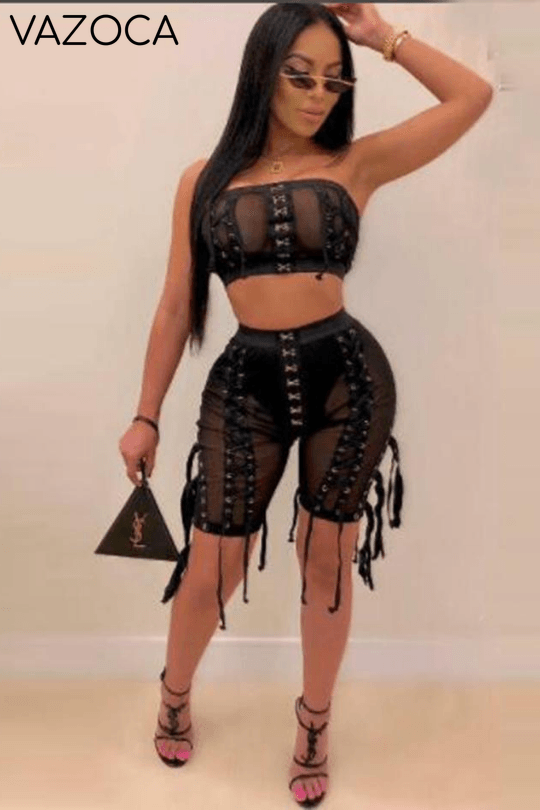 Feeling My Mesh Short Set
