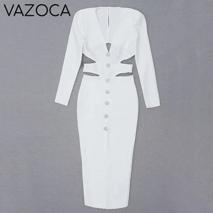 First Lady Bandage Midi Dress