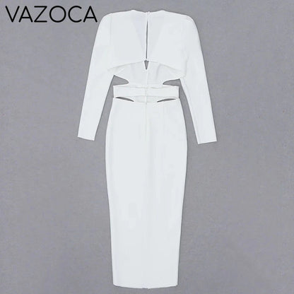 First Lady Bandage Midi Dress