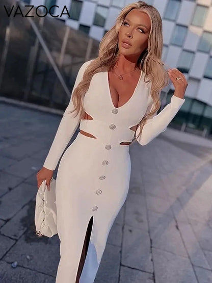 First Lady Bandage Midi Dress