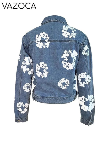 Floral Print Denim Jackets