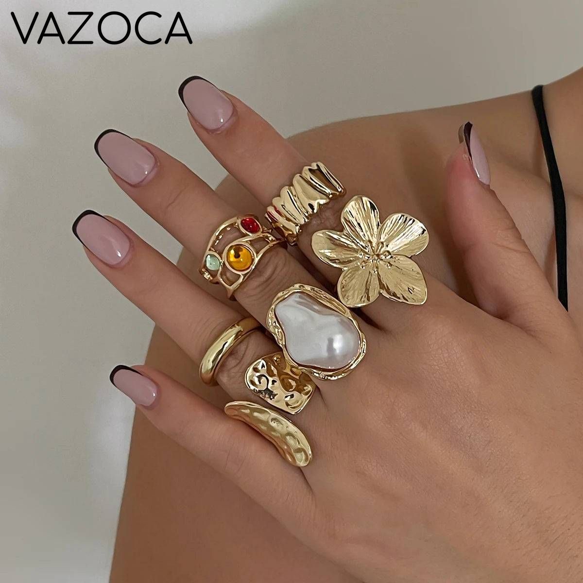 Flower Rings Set