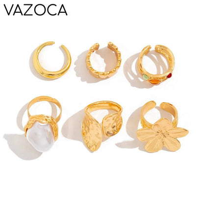 Flower Rings Set